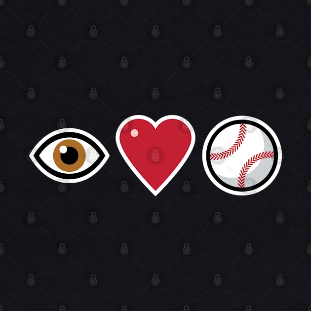 I Love Baseball by Fourteen21 Designs